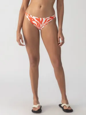 Breathable Underarm Gussets Temperature Control Fabric Sol Searcher Cinch Back Hipster Bikini Bottom White Sand