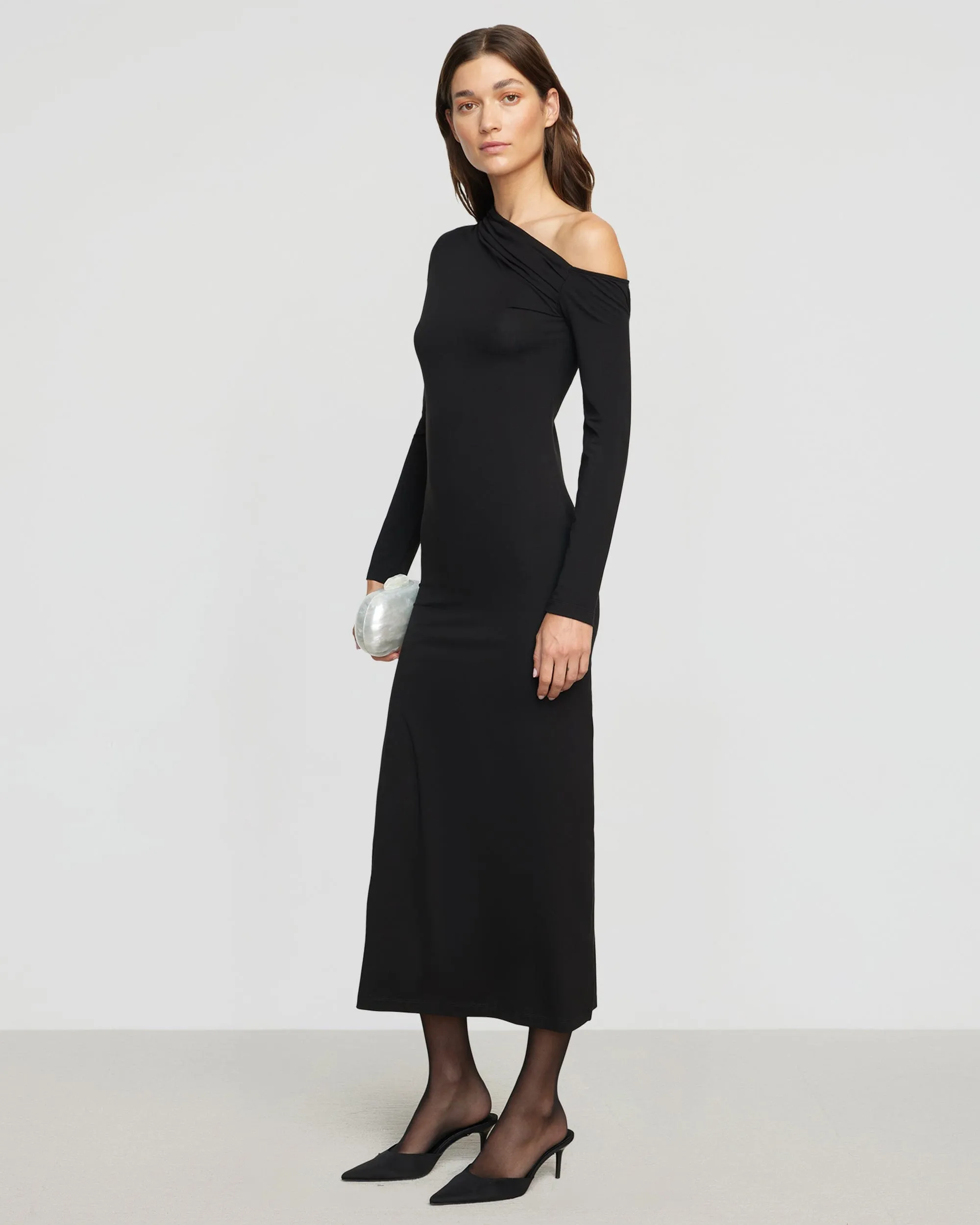 Flawless Fit Alina Off-Shoulder Jersey Dress