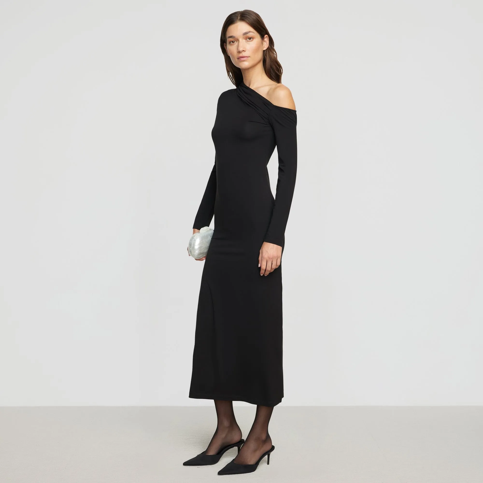 Alina Off-Shoulder Jersey Dress Pretty Glow Perfectly Crafted