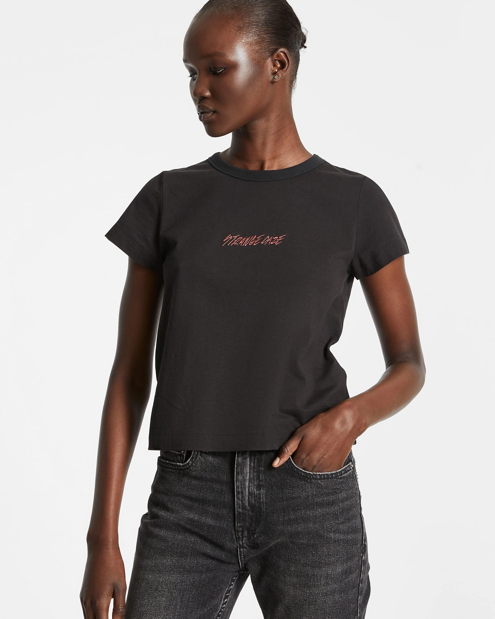 Tailored Fit KSUBI DAZE MINI SS TEE JET BLACK Everyday Look Smooth Finish