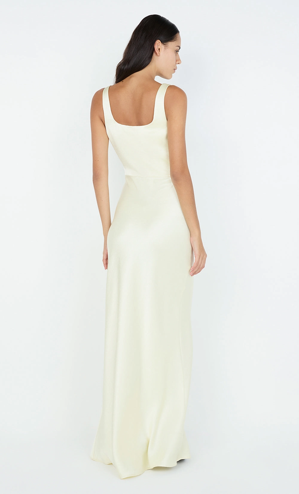 THE DREAMER SQUARE NECK DRESS - ICE YELLOW Resort Vibes EcoFriendlyDye