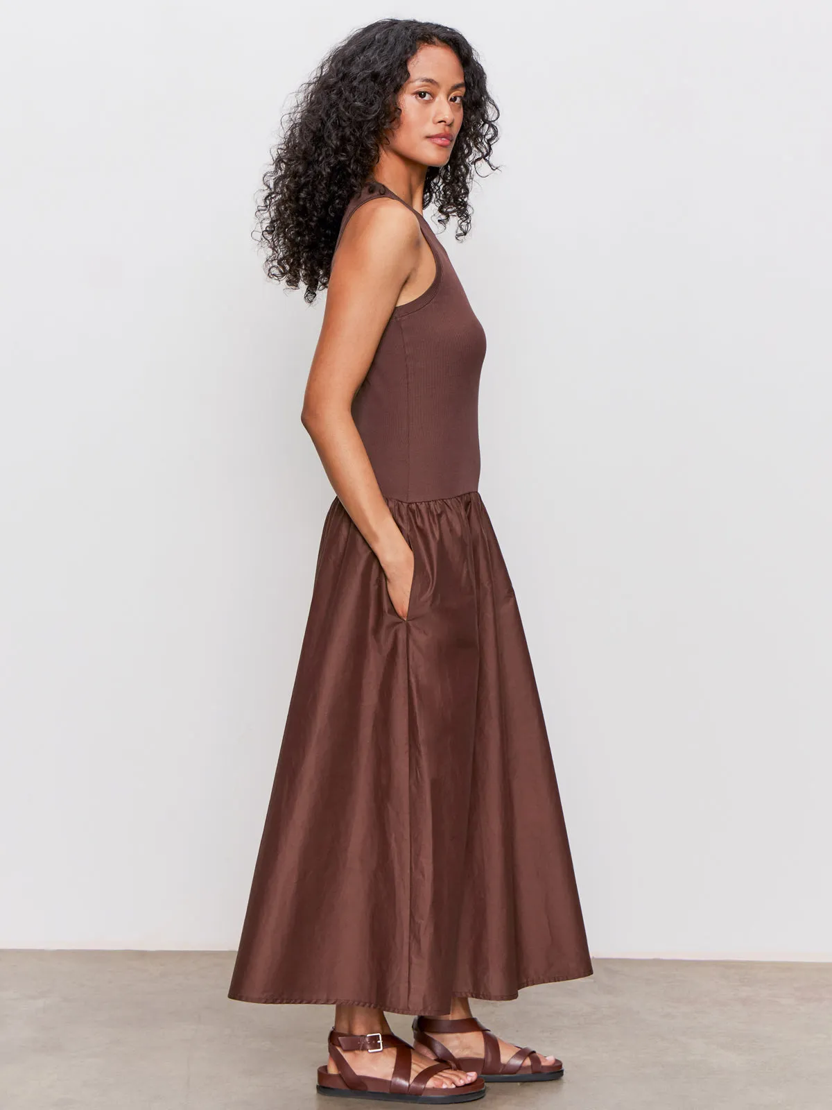 Sleek Tailoring Take Me Away Midi Dress Mesa