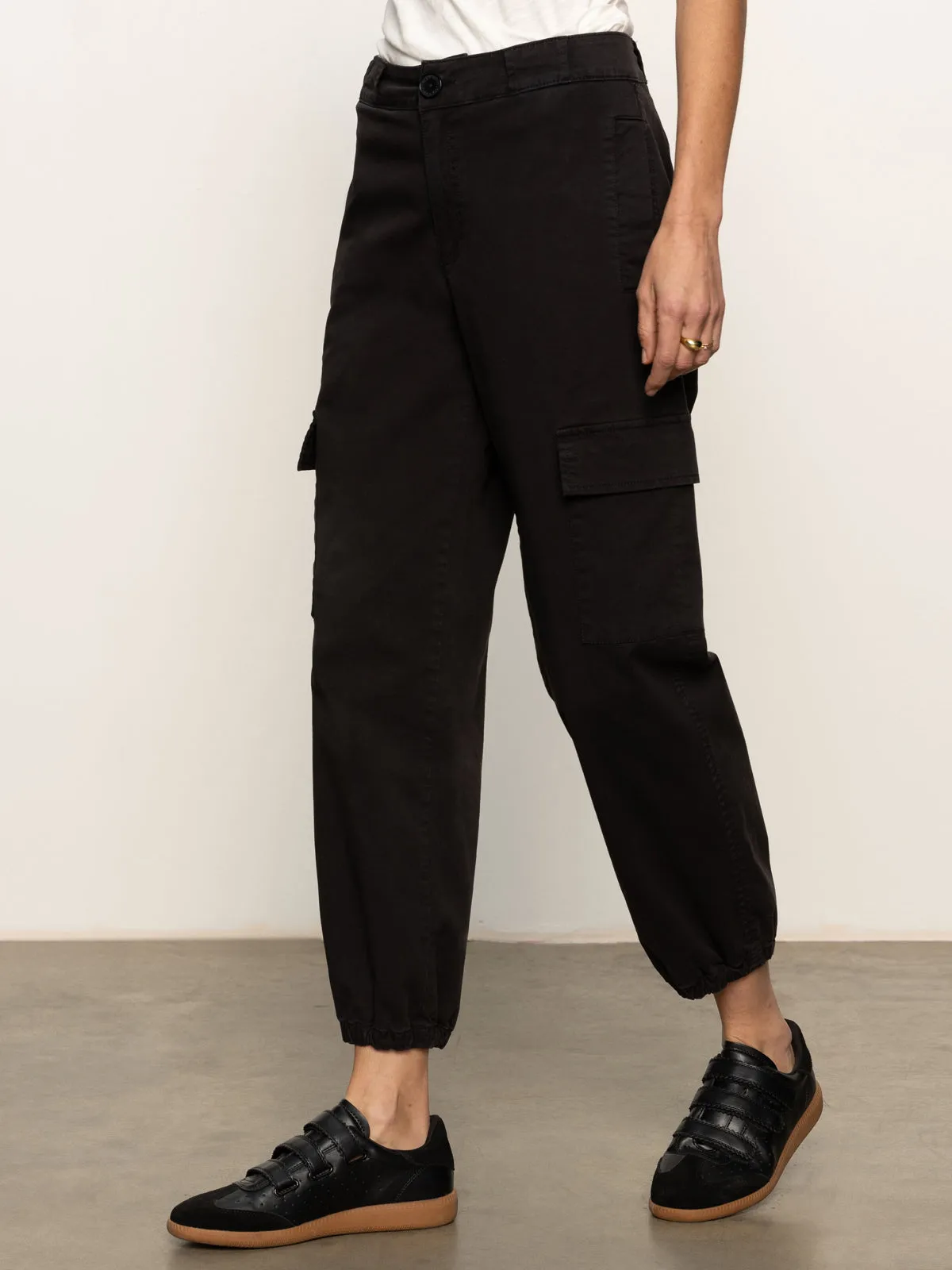 Take Over Jogger Mid-Rise Pant Black Stylish Hoodie
