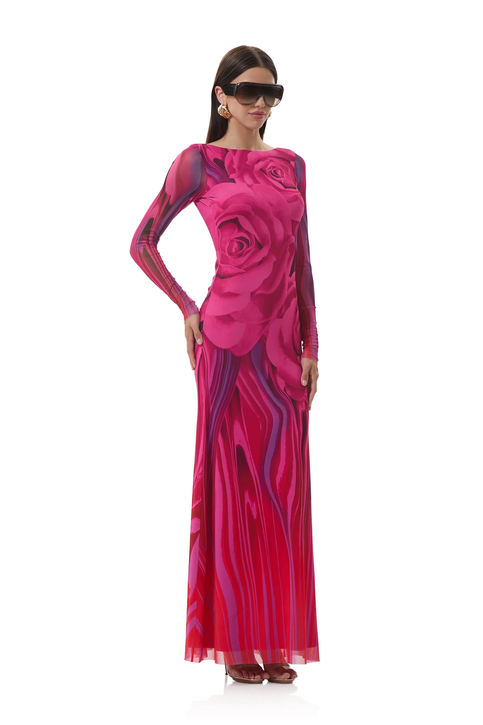 Sunset Look Talmo Dress - Fuchsia Rose