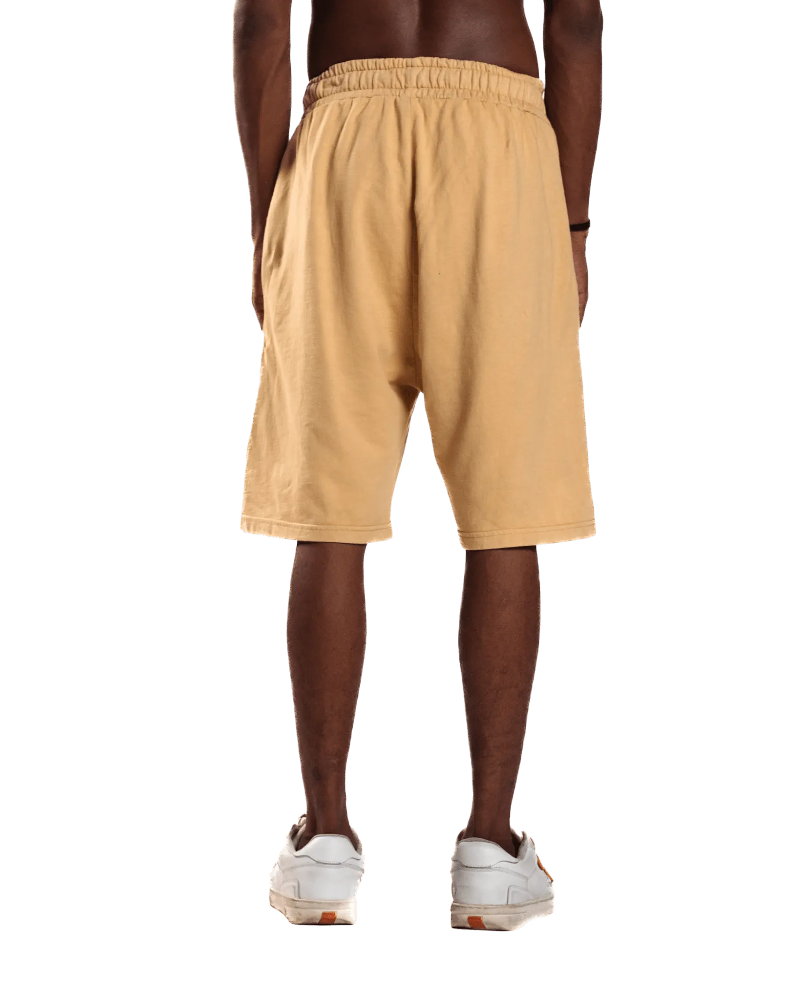 TAN LOGO SHORTS