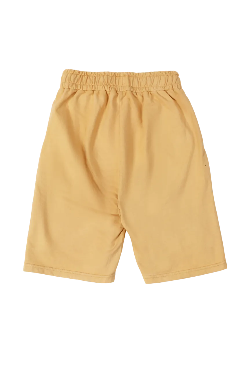TAN LOGO SHORTS