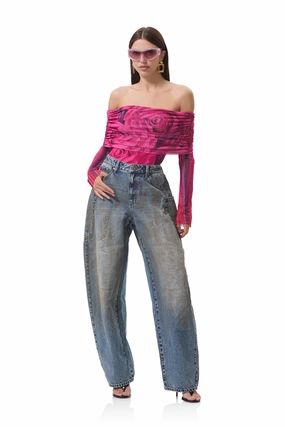 hypoallergenic material MoistureWickingTechnology Maxine Bodysuit - Fuchsia Rose