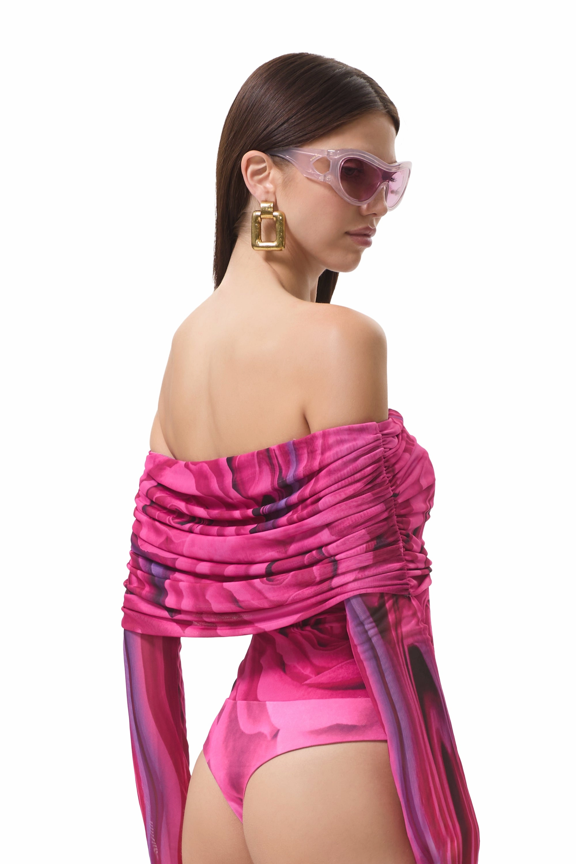 NonIrritating Maxine Bodysuit - Fuchsia Rose