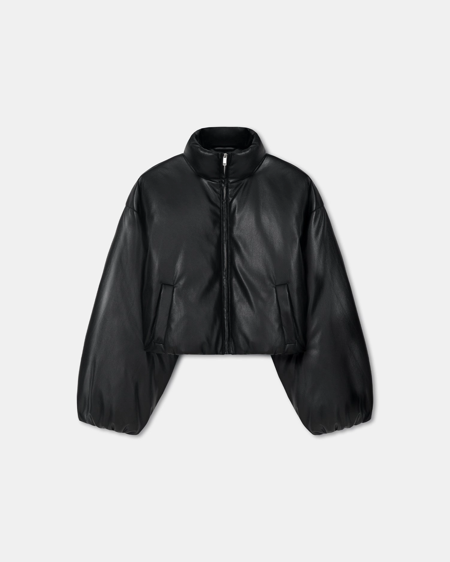 AllDay Posture Support Elasticity Asger - Padded Okobor? Alt-Leather Jacket - Black