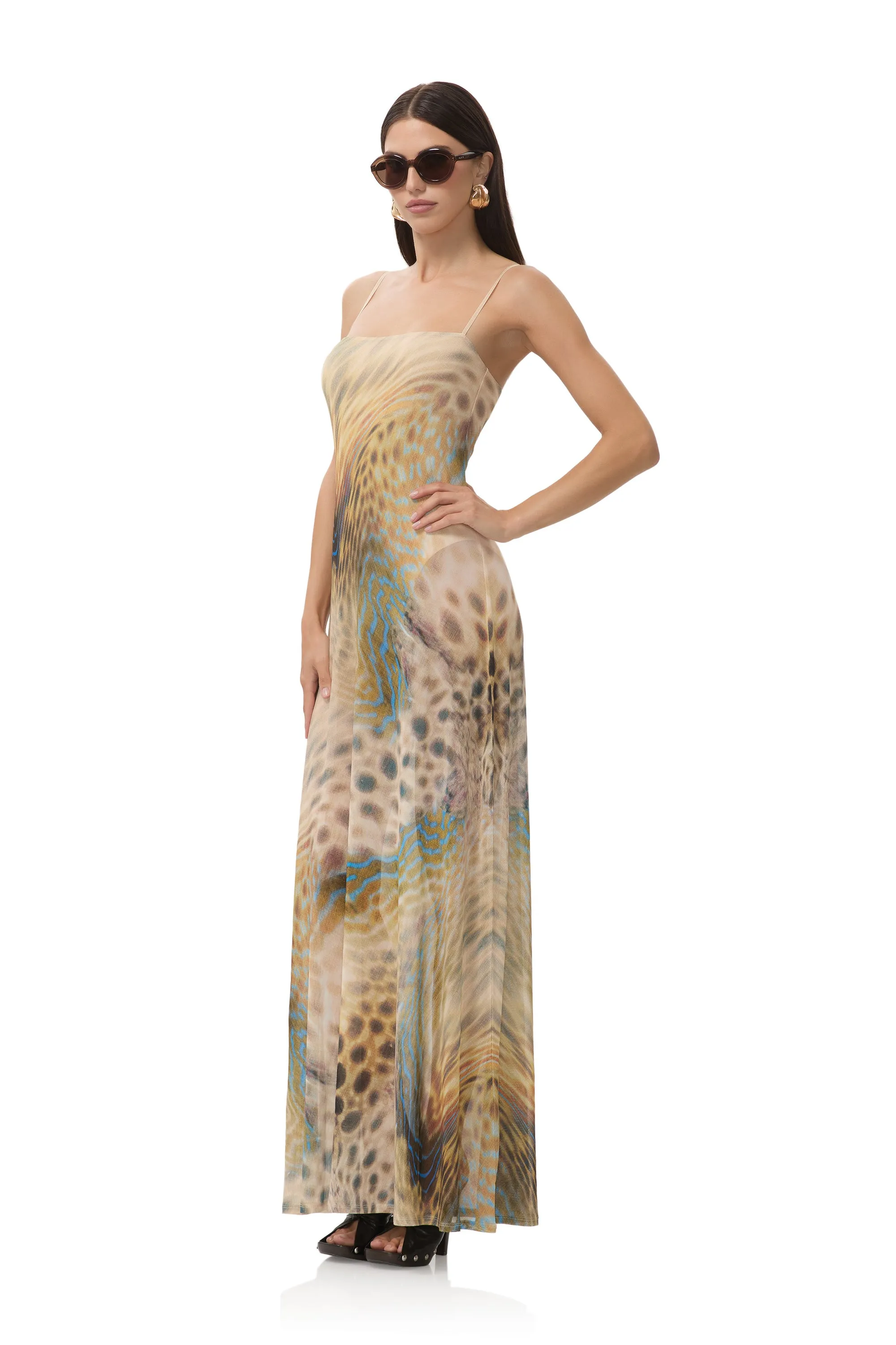 windproof Mood Look Shae Dress - Fish Scale Swirl