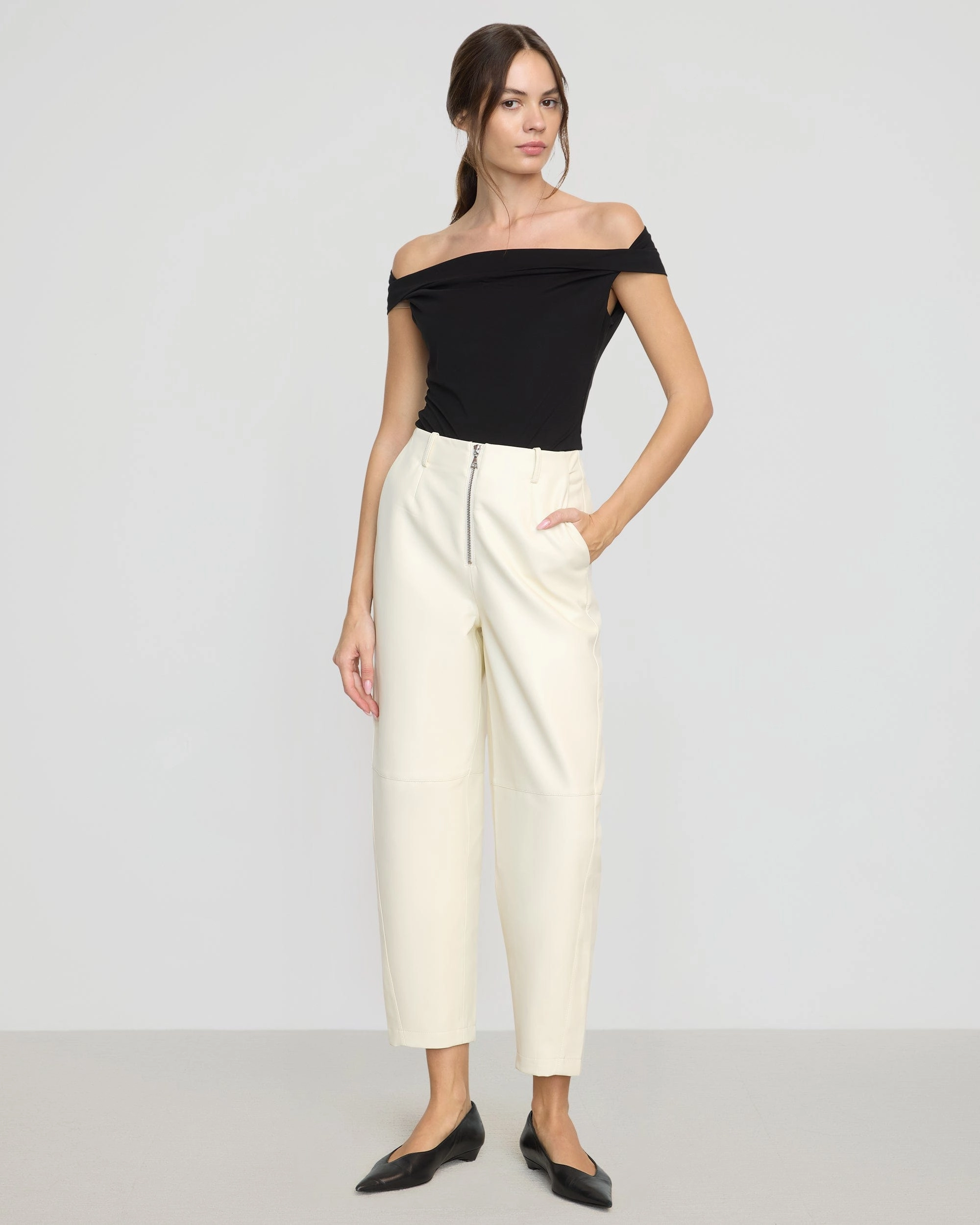 Mai Asymmetric Off-Shoulder Tee ErgonomicSleeves