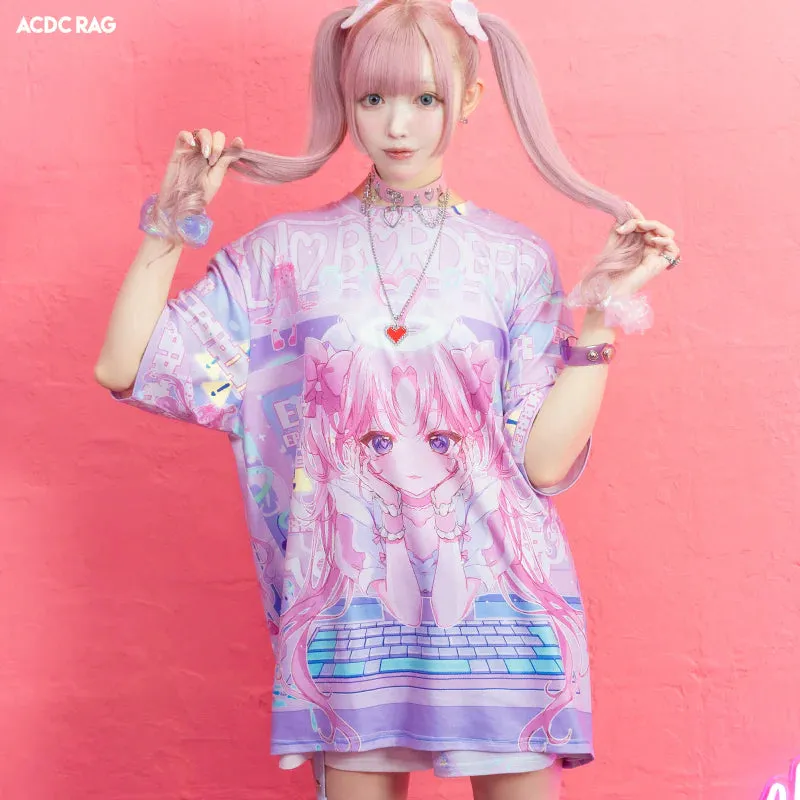 Tees- Oversized Angel Gamer Tees
