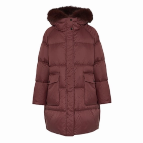 Chianti Long Down Coat Cross Ventilation Panels Eco Friendly Coating