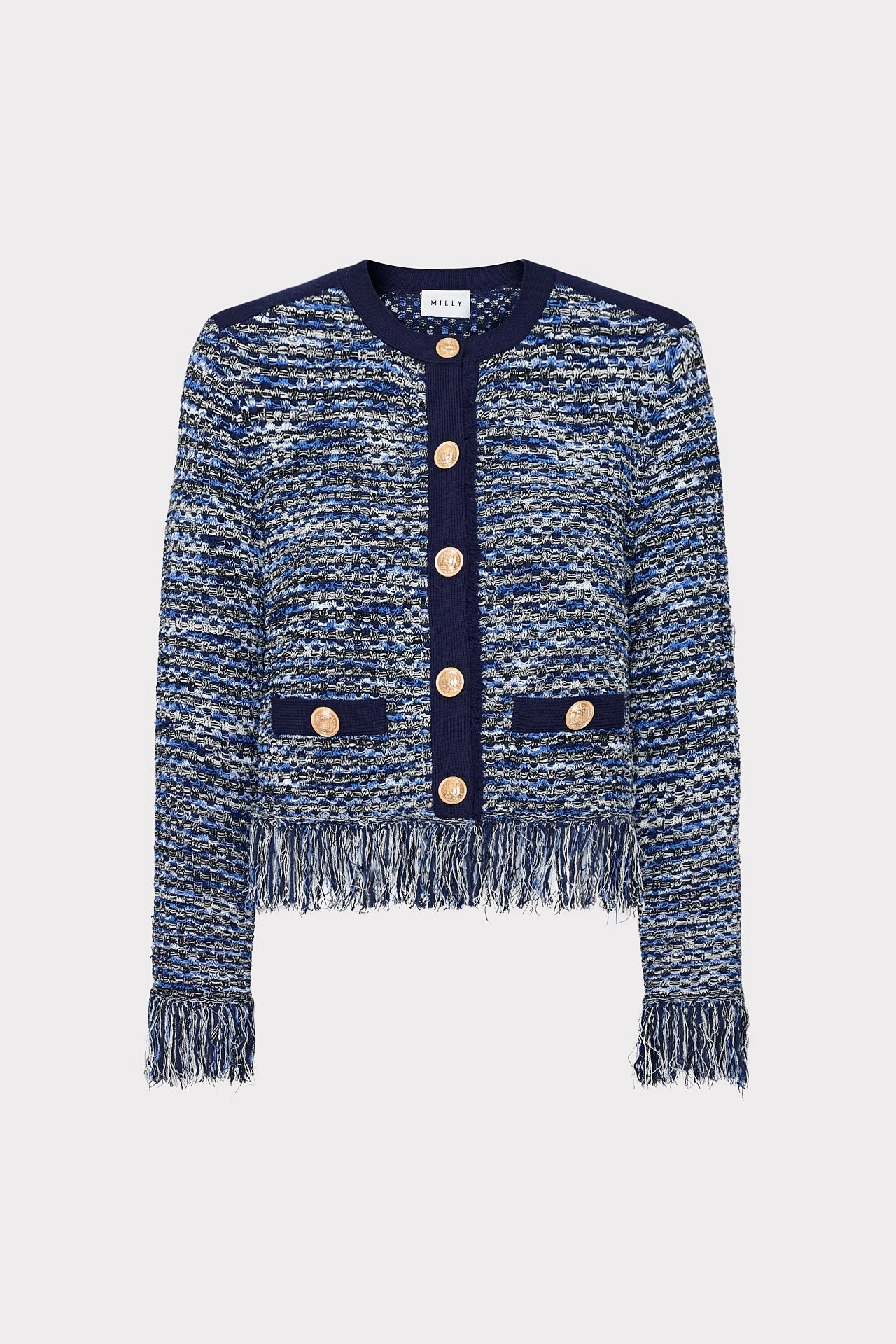 Kaia Textured Knit Cardigan Jacket Interlock Weave Travel Ready