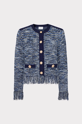Year Round Garment Dyed Kaia Textured Knit Cardigan Jacket