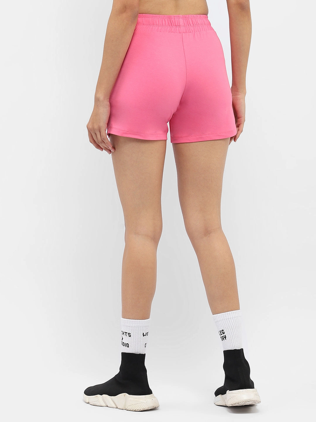 SecureCargoPockets mSECRET Typography Pink Running Shorts