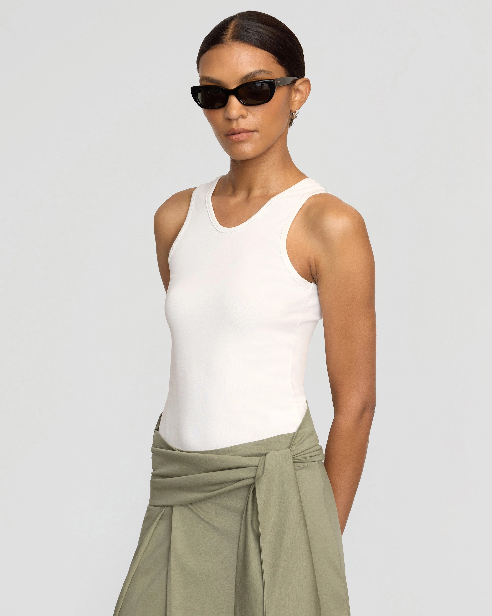 Quick Dry Material Prithi Scoop-Neck Tank