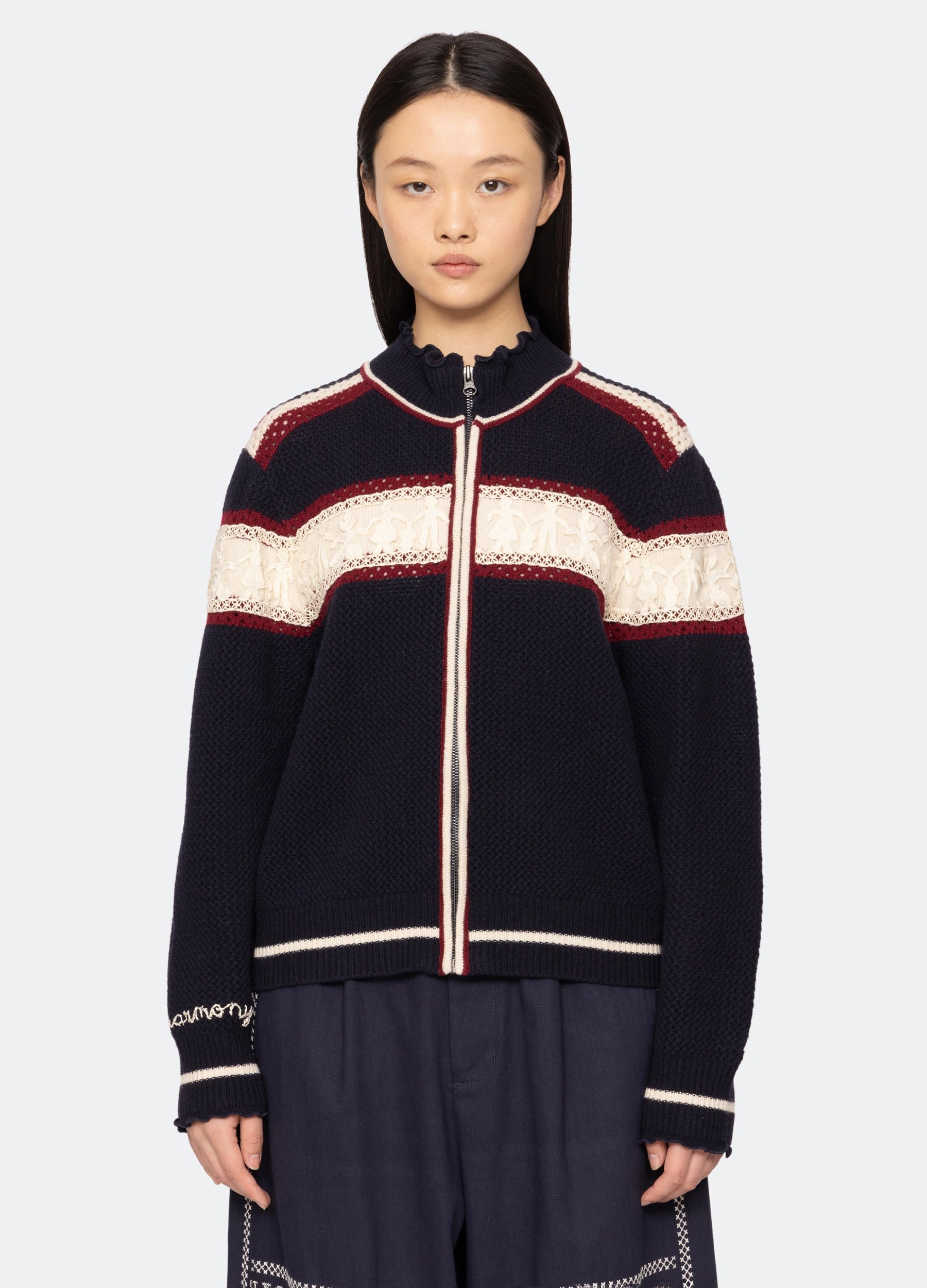 HighDurabilityWeave Hester Zip Cardigan