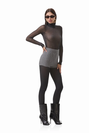 AllSeason Wearability YarnDyeStripe Bristol Top - Noir