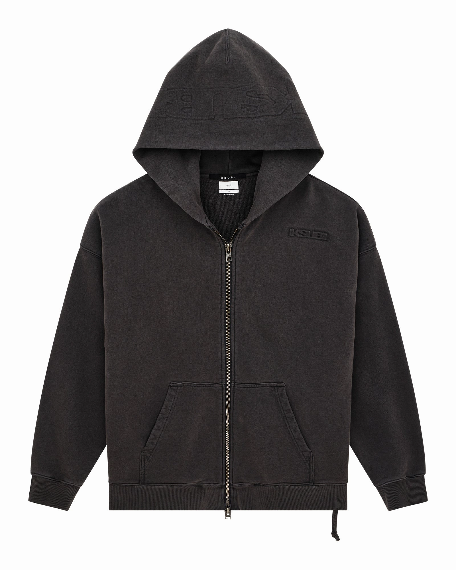 INTRUDER EKCESS HOODIE FADED BLACK Circular Knit Technology