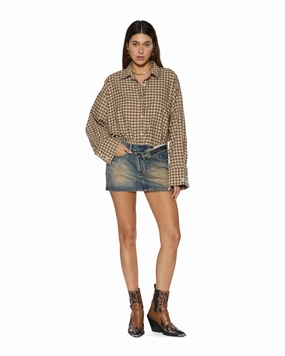 Warm Layer Everyday Jacket ASTRA LS SHIRT TAN PLAID