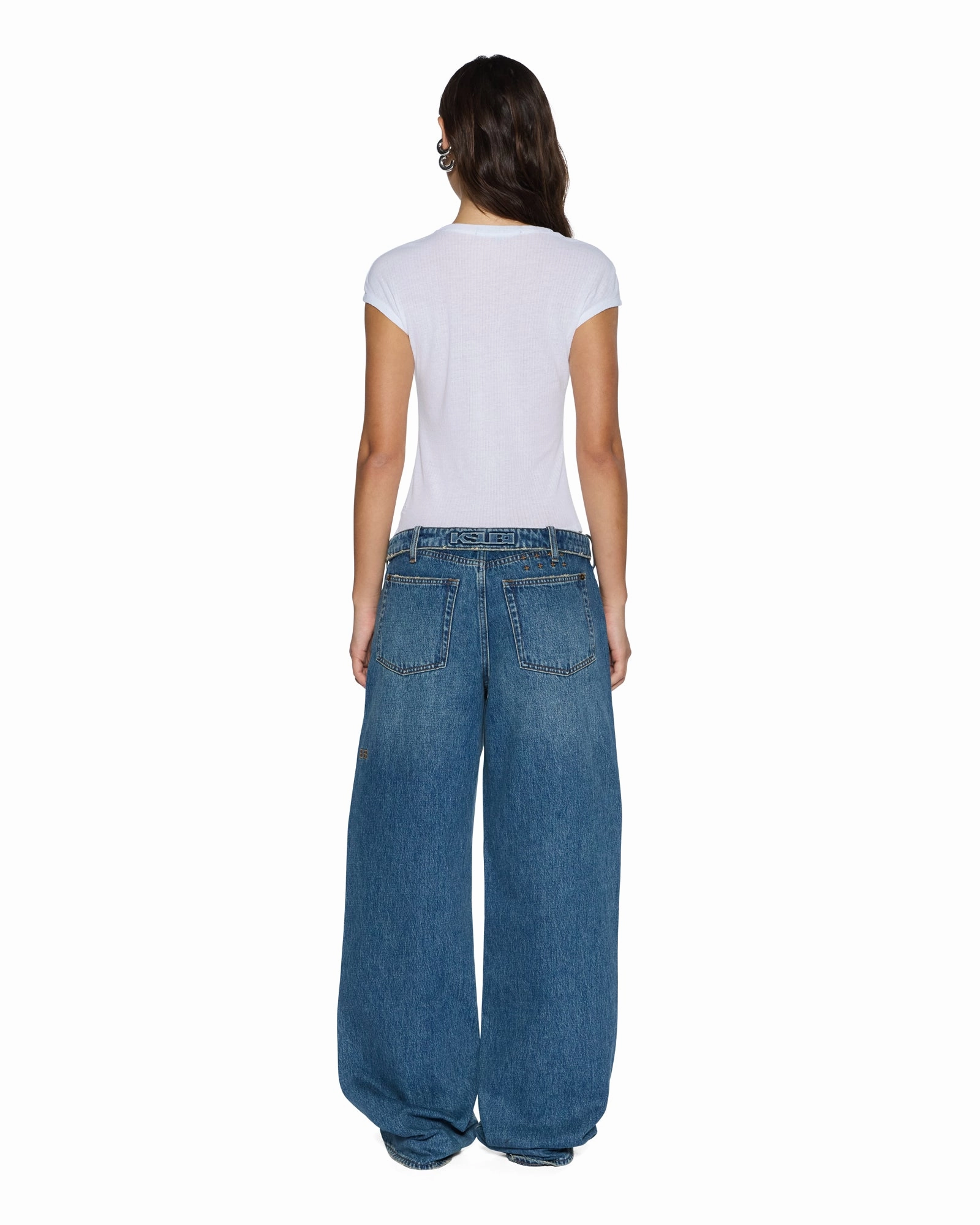 STAPLE SS TEE WHITE SHEER Stretch Fit Hydrophobic Threadwork