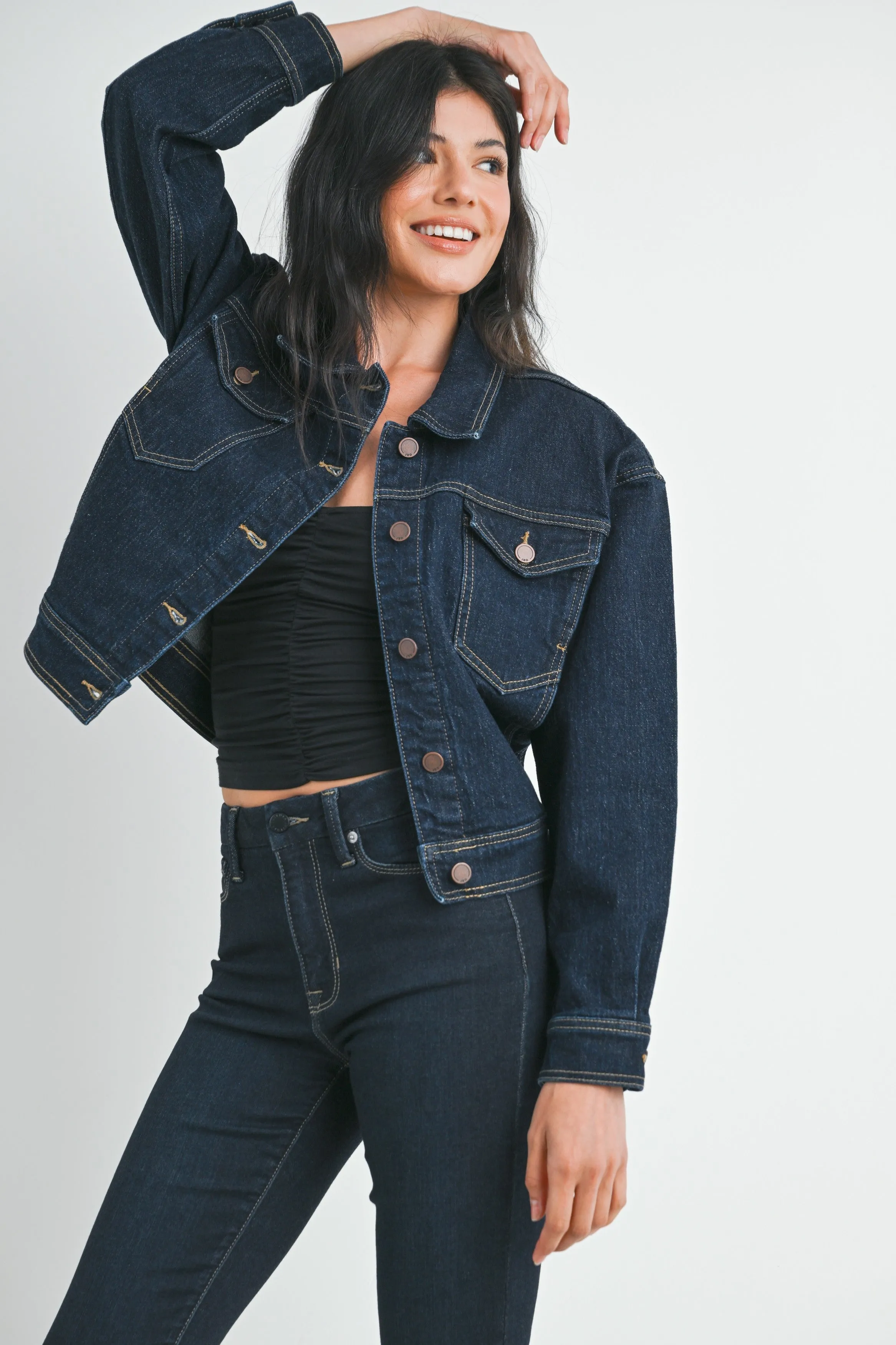 The Addison Dark Denim Jacket