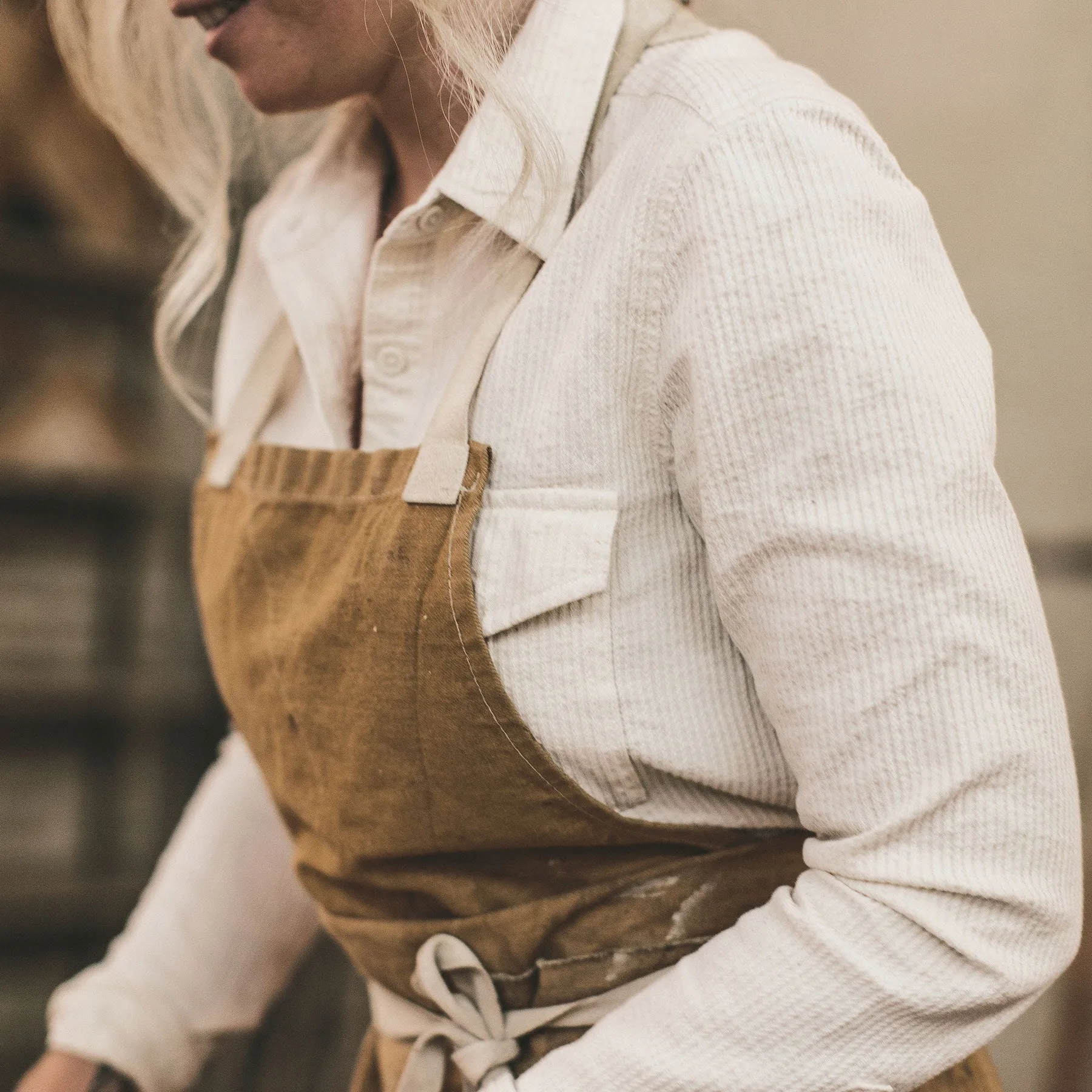 The Andie Shirt in Natural Corded Denim