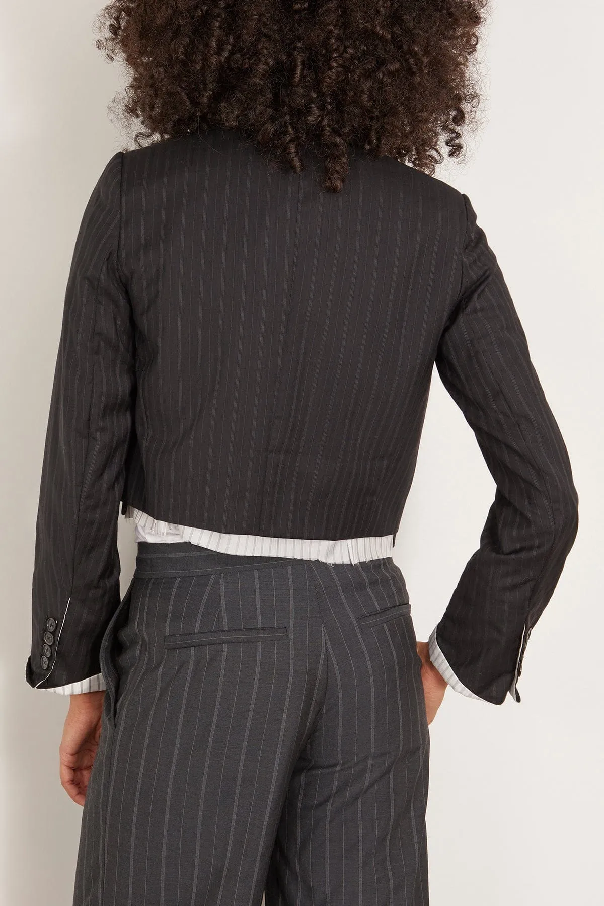 The Cocktail Blazer in Black Stripe