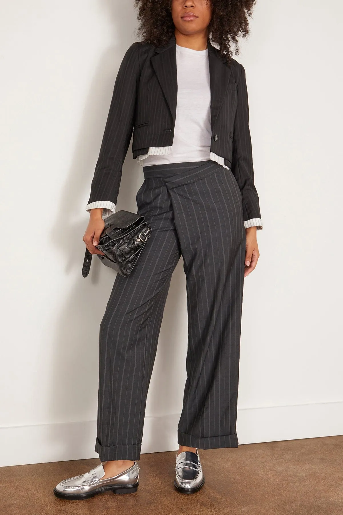 The Cocktail Blazer in Black Stripe