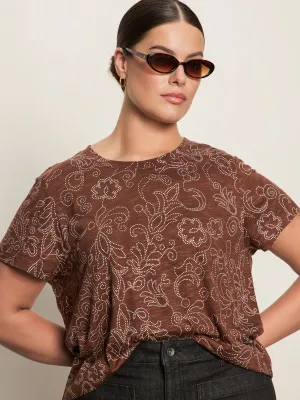 The Perfect Tee Boheme Extended Sizing Lightweight Weave