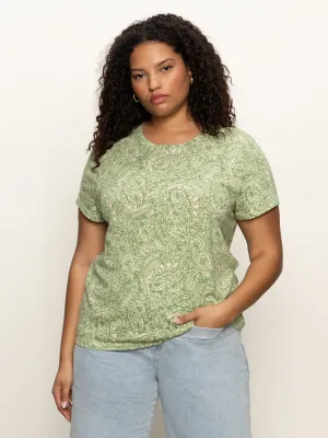 Reinforced Hemline The Perfect Tee Mosaic Extended Sizing