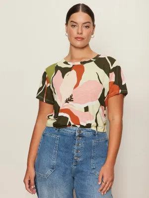 The Perfect Tee Reef Vibes Extended Sizing Soft Breathable