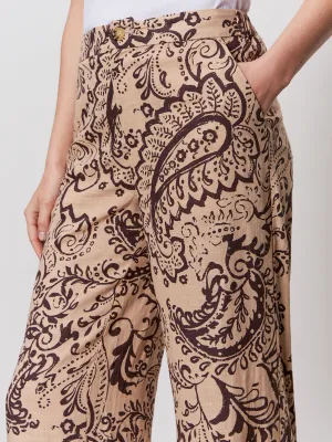 Abrasion resistant Light wash The Soft Semi-High Rise Trouser Desert Bandana