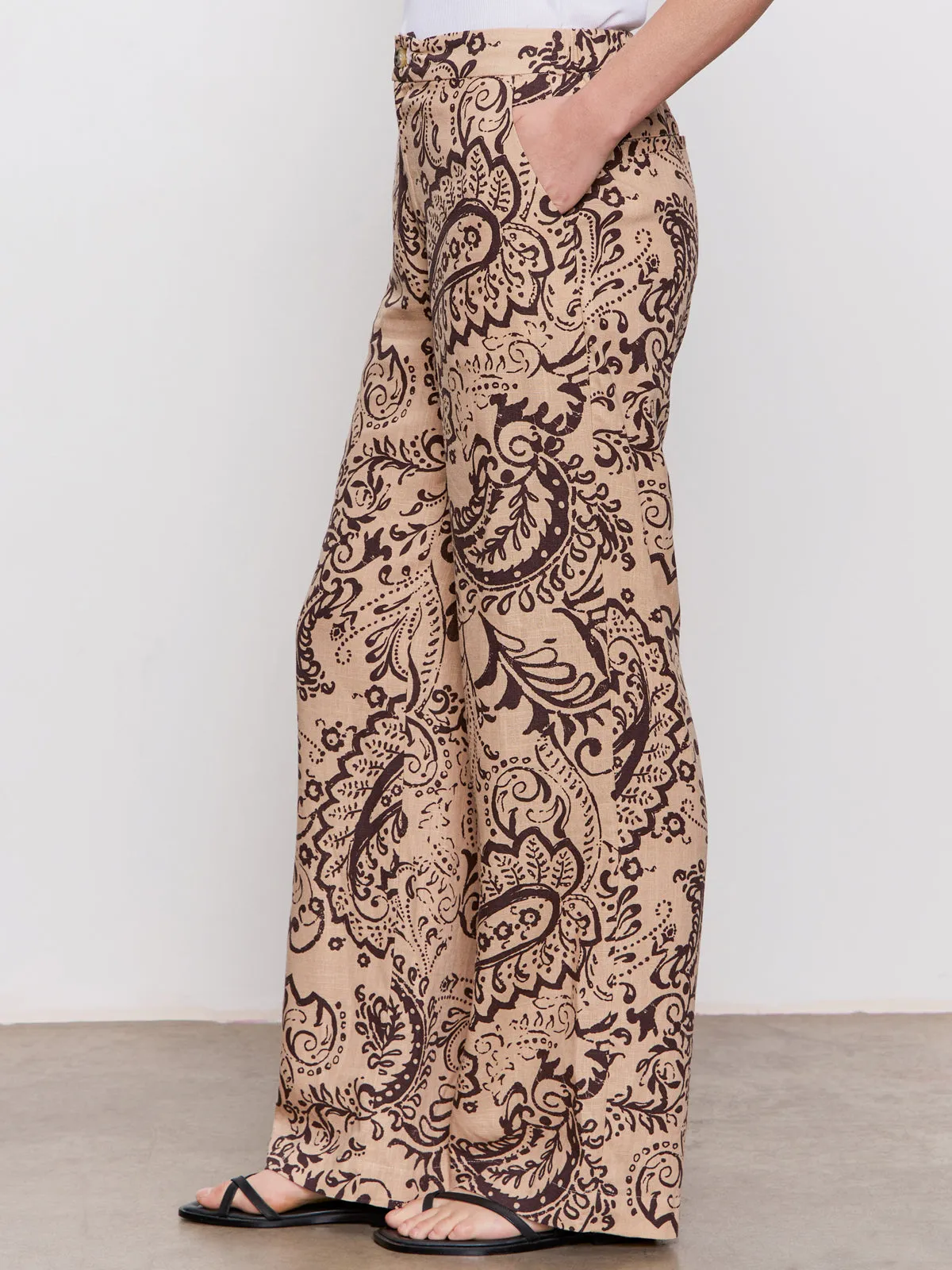 Smart Look The Soft Semi-High Rise Trouser Desert Bandana