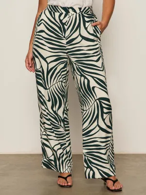 Stretching Fit The Soft Trouser Green Oasis Extended Sizing