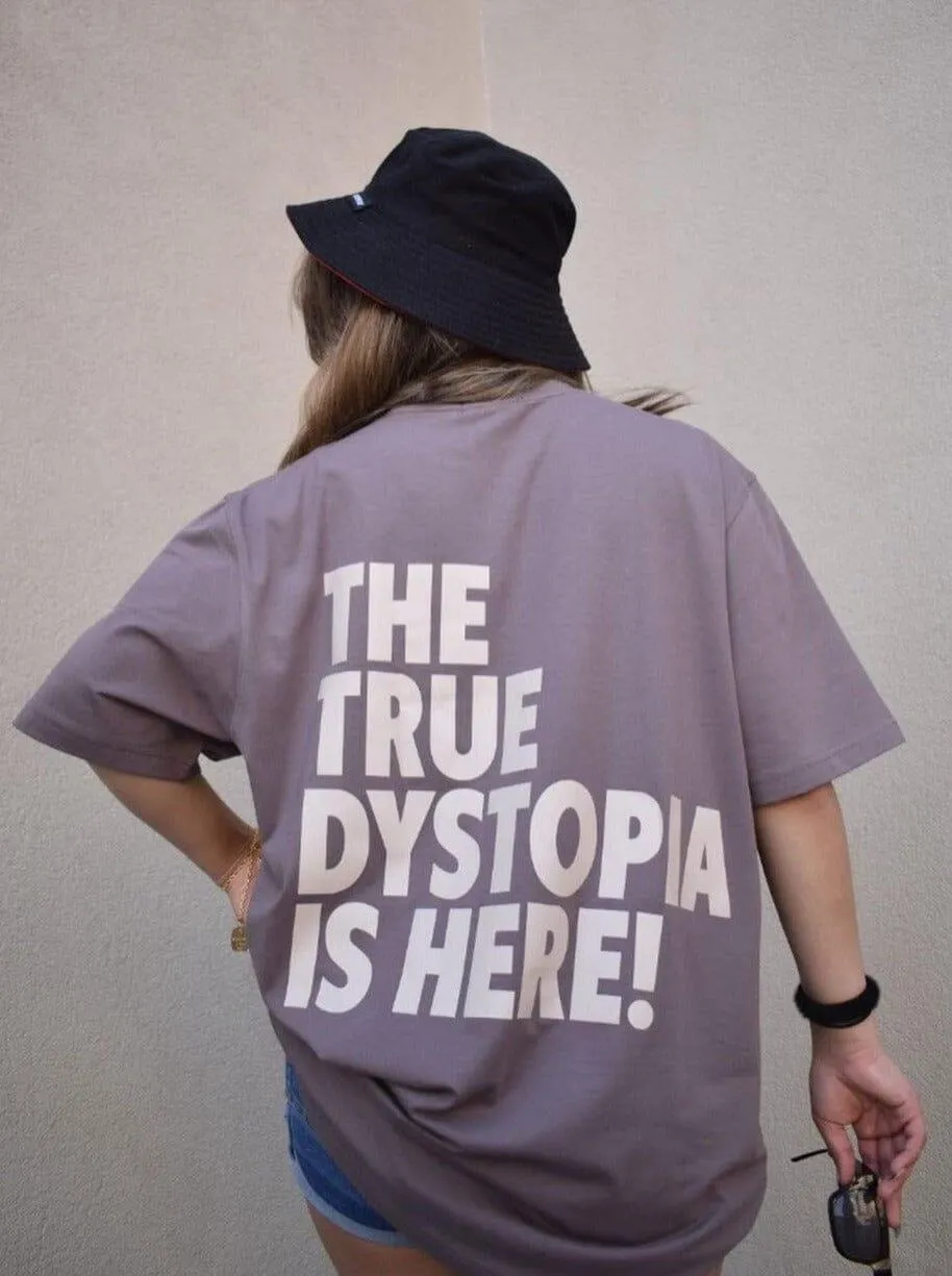 The Travis Scott : Dystopia: Burger Bae Oversized Tee For Men