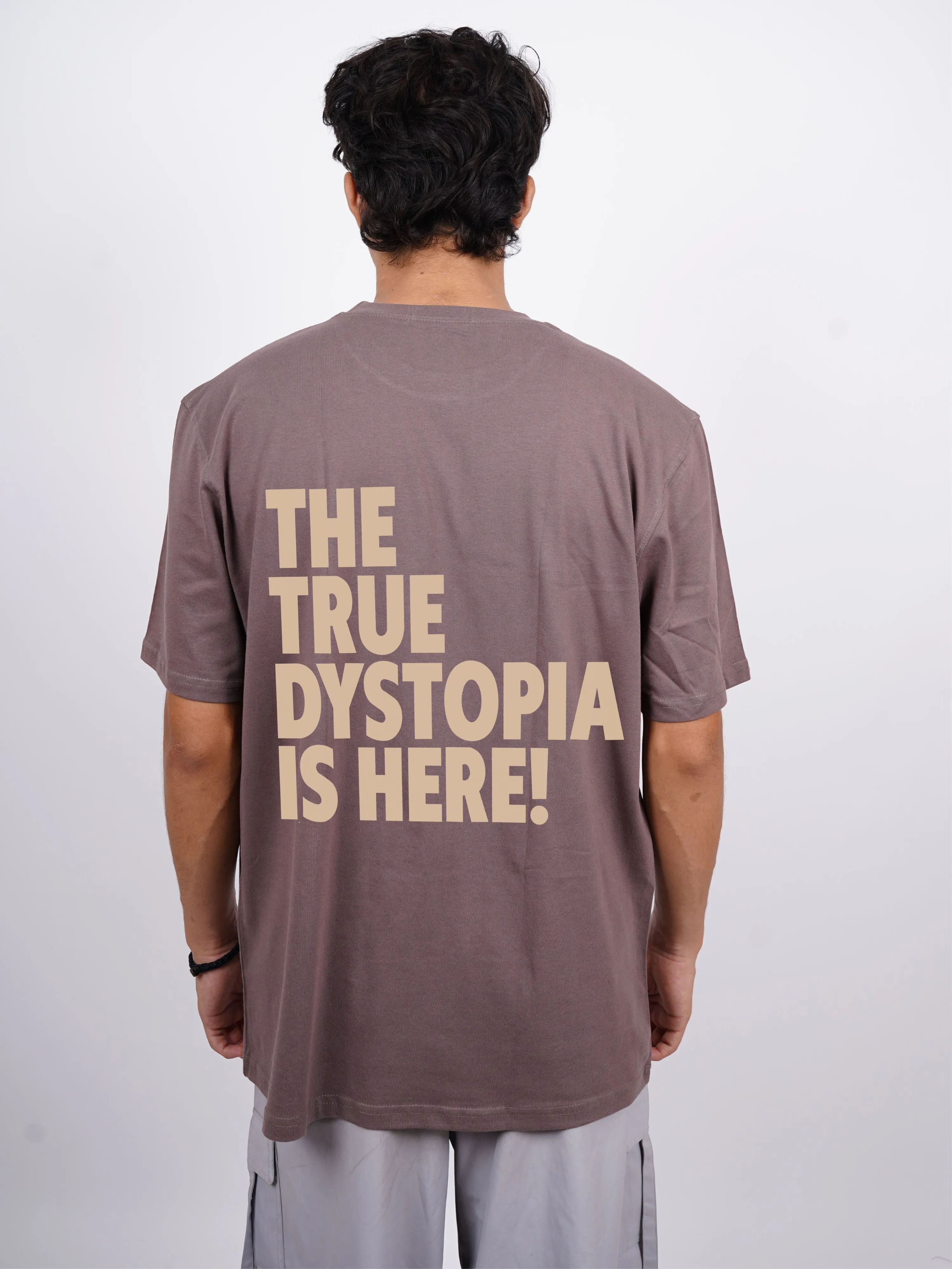 The Travis Scott : Dystopia: Burger Bae Oversized Tee For Men