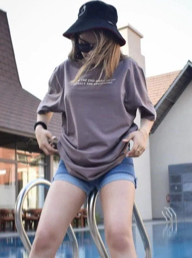 The Travis Scott : Dystopia: Burger Bae Oversized Tee For Men