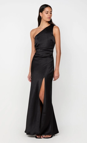 THE DREAMER ASYM DRESS - BLACK Light Weight Summer Friendly