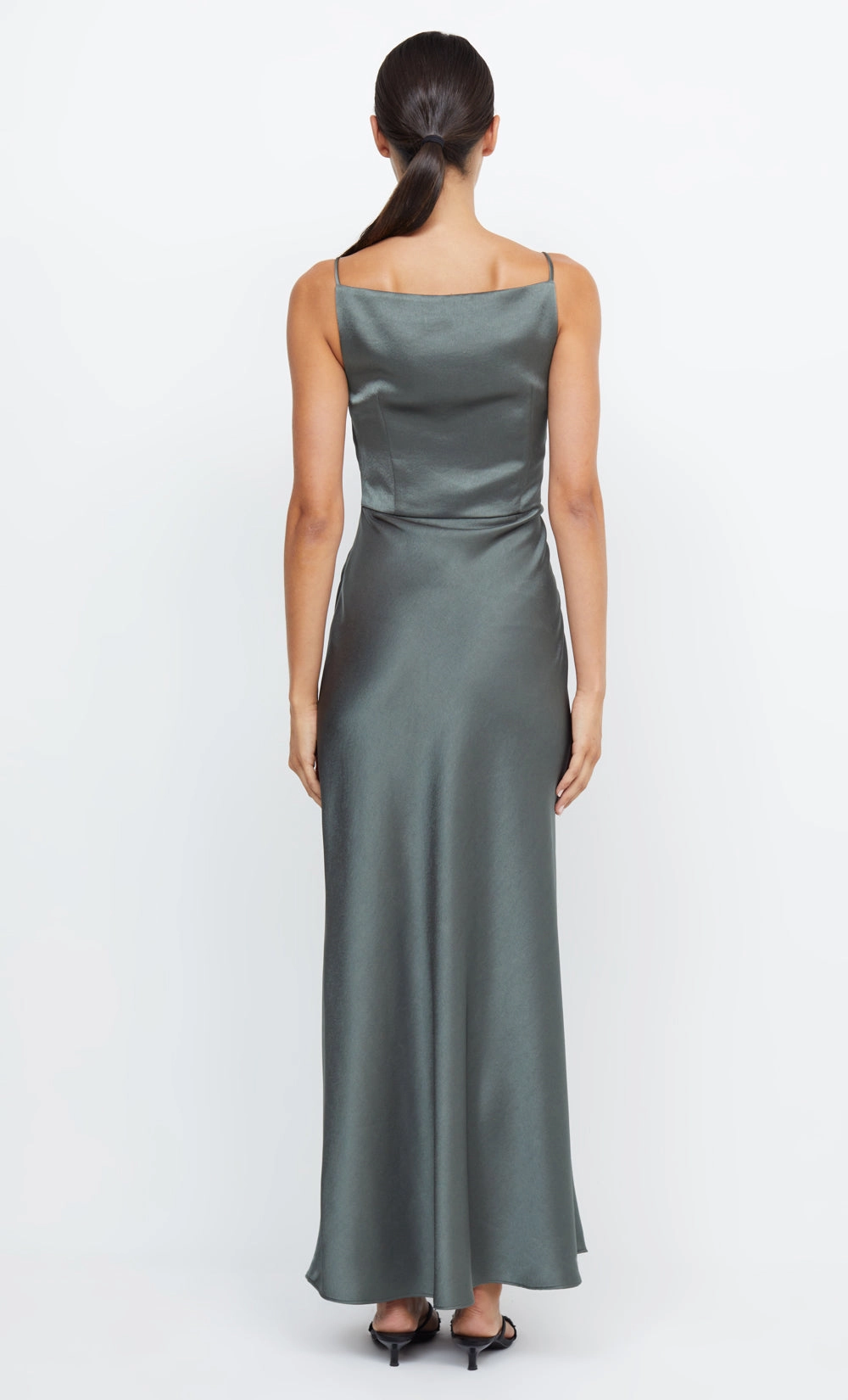THE DREAMER MAXI DRESS - DARK WILLOW Sheer Overlay