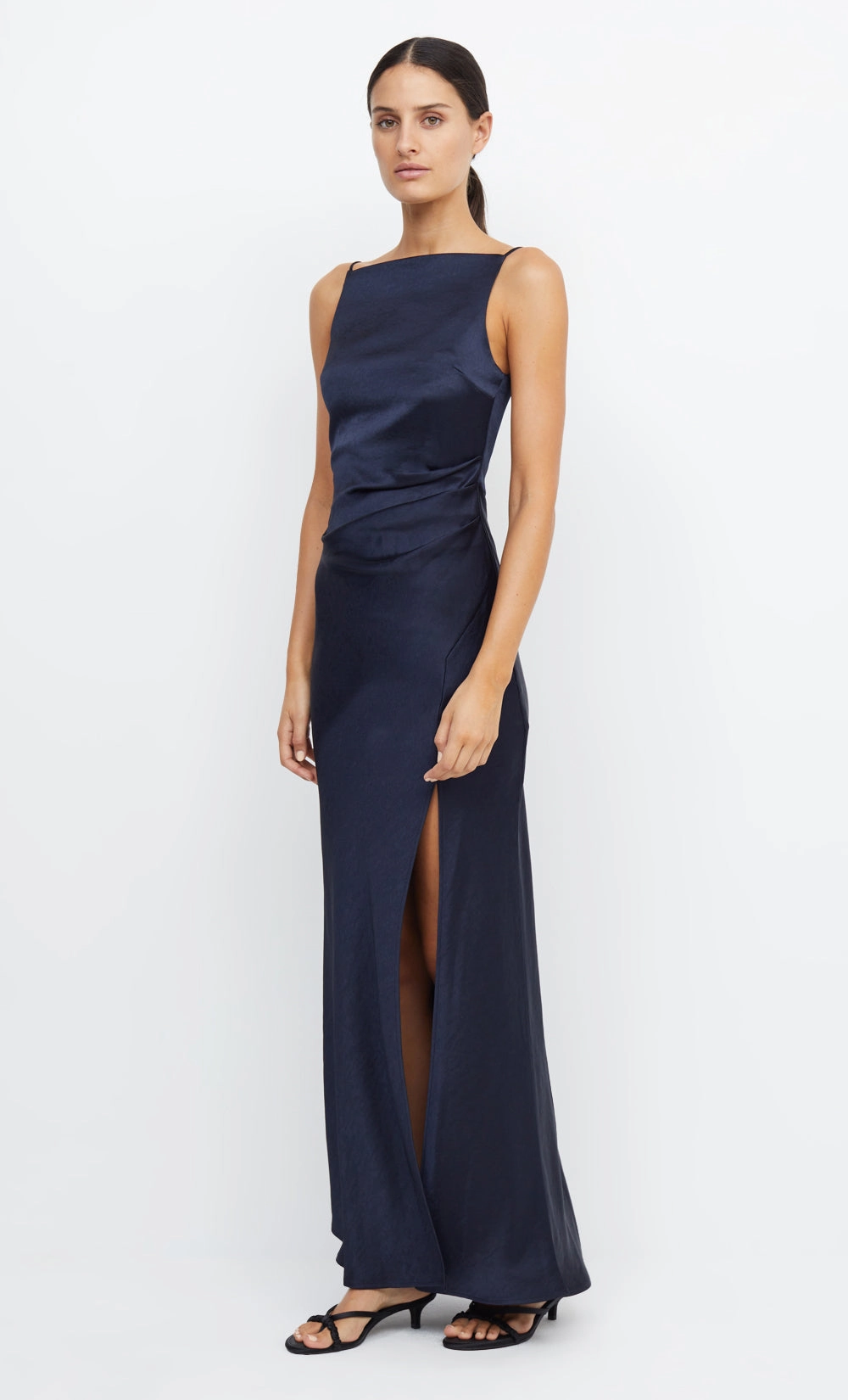 Chic Tailoring Waist All Wear THE DREAMER MAXI DRESS - INK