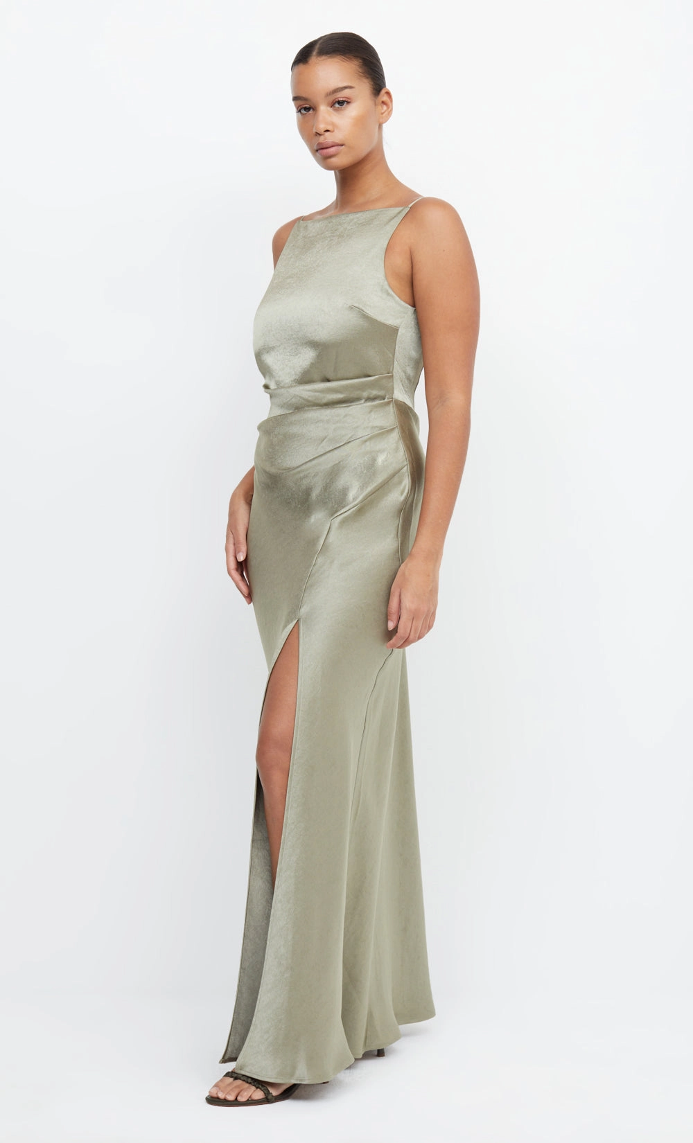 Soft and Chic THE DREAMER MAXI DRESS - SAGE