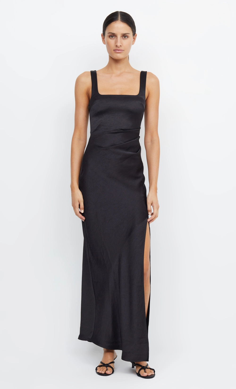 Timeless Look Wear countryside THE DREAMER SQUARE NECK DRESS - BLACK