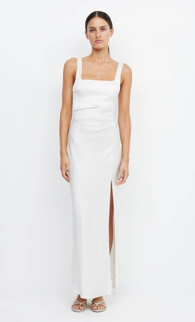 THE DREAMER SQUARE NECK DRESS - IVORY Special-Occasion Comfortable Design