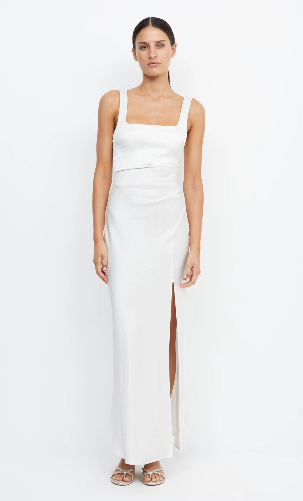 THE DREAMER SQUARE NECK DRESS - IVORY Special-Occasion Comfortable Design