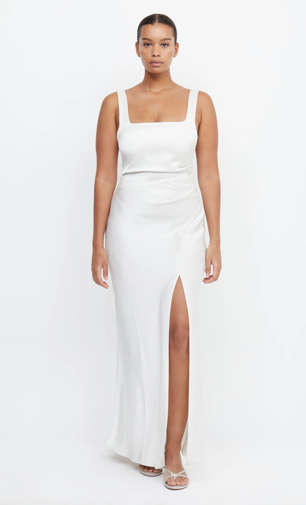 THE DREAMER SQUARE NECK DRESS - IVORY Unisex Option