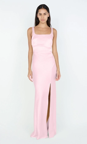 THE DREAMER SQUARE NECK DRESS - POWDER PINK Timeless Shape