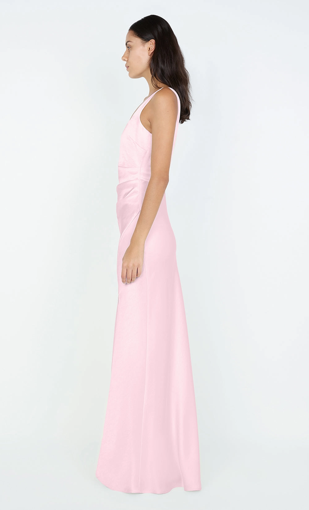 Smart Detail Flared-Hem THE DREAMER SQUARE NECK DRESS - POWDER PINK