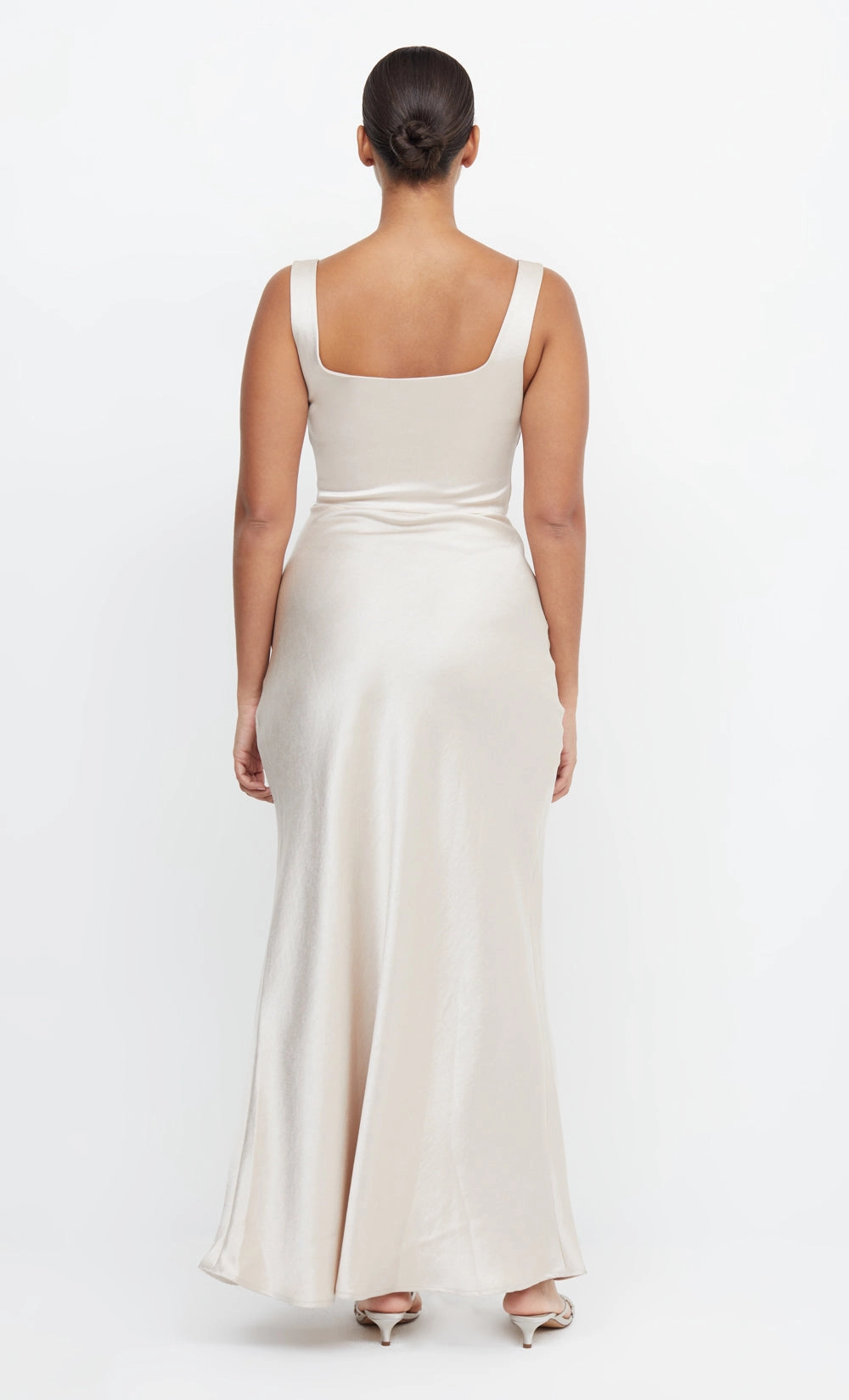 Occasion Wear DeepPocketStyle THE DREAMER SQUARE NECK DRESS - SAND